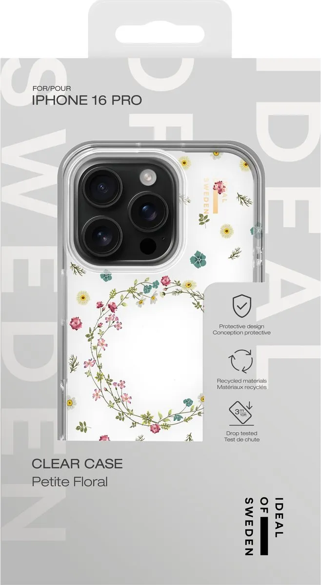 iDeal of Sweden Mirror Case IDCLC-I2461P-507 - iPhone 16 Pro - Petite Floral