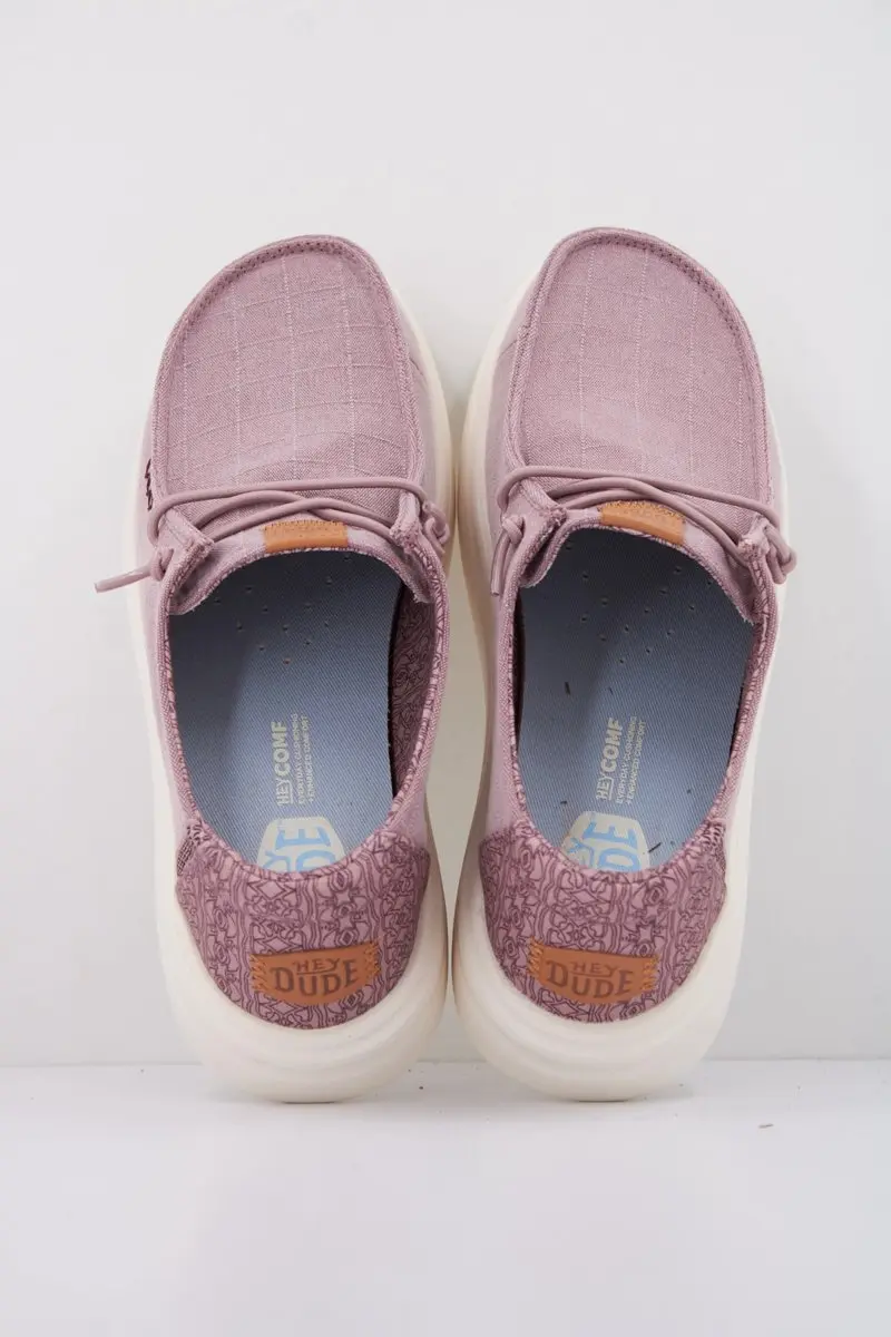 HEYDUDE Wendy Rise Chambray Grid Instappers