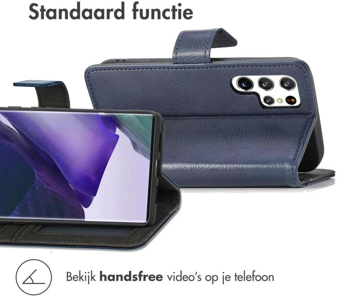 Imoshion Hoesje Samsung Galaxy S22 Ultra 3 Pasjes - Donkerblauw