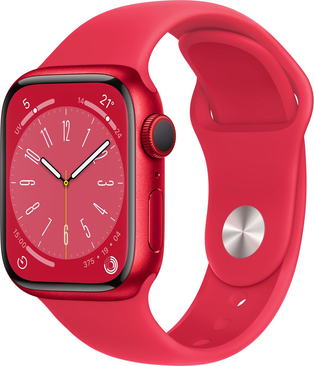 Apple Watch Series 8 - 4G - 41mm - Rood Aluminium