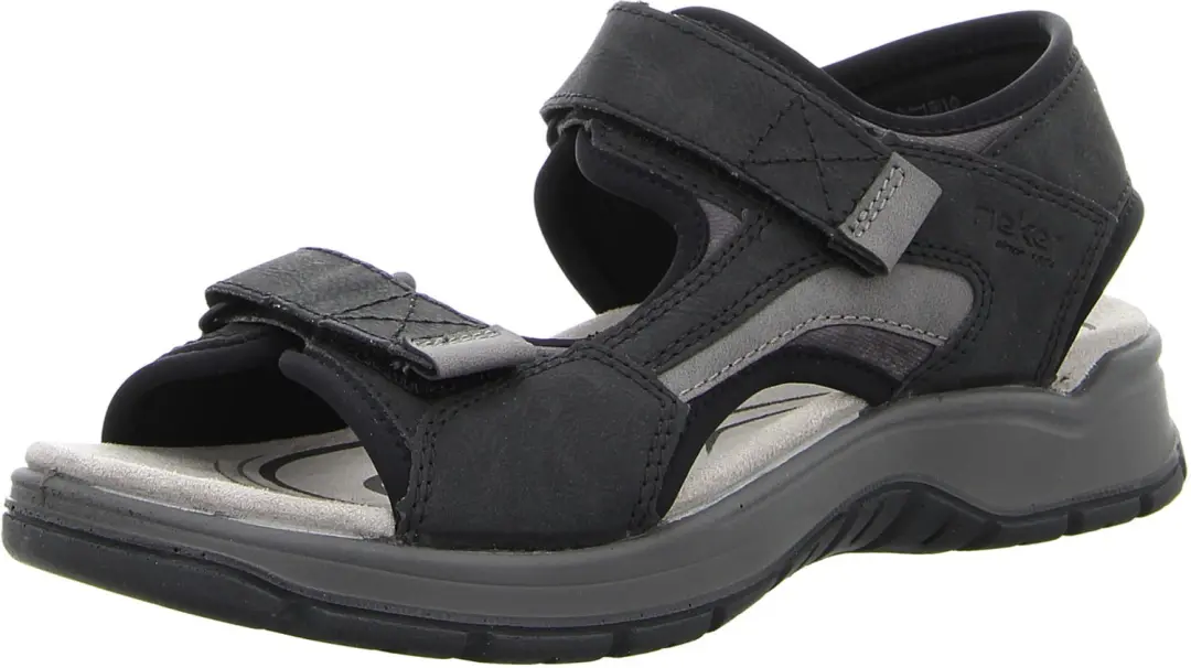Rieker 26952-00 heren sandalen zwart maat 44