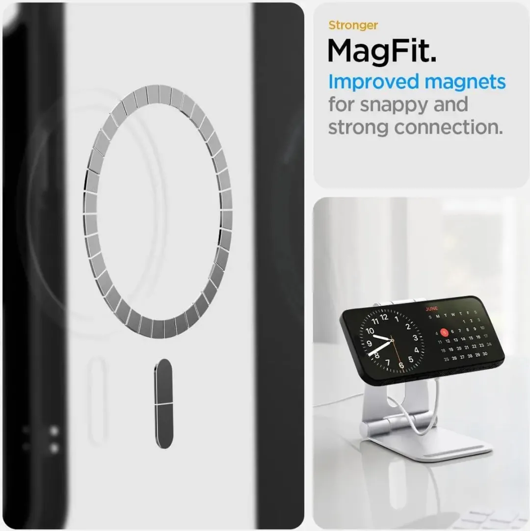 Spigen Liquid Air MagFit Hoesje ACS09151 - iPhone 16e - Zwart