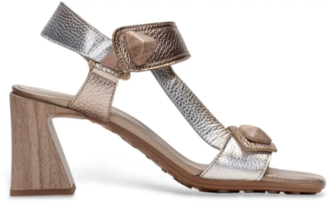 Hispanitas Gouden Miami sandalen