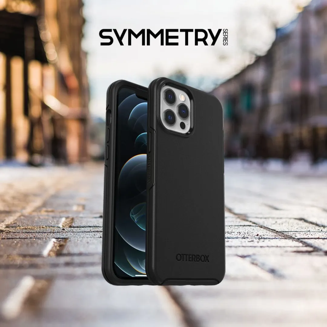 OtterBox Symmetry Hoesje iPhone 12 - Zwart - 77-66197 - afbeelding 5 van 6