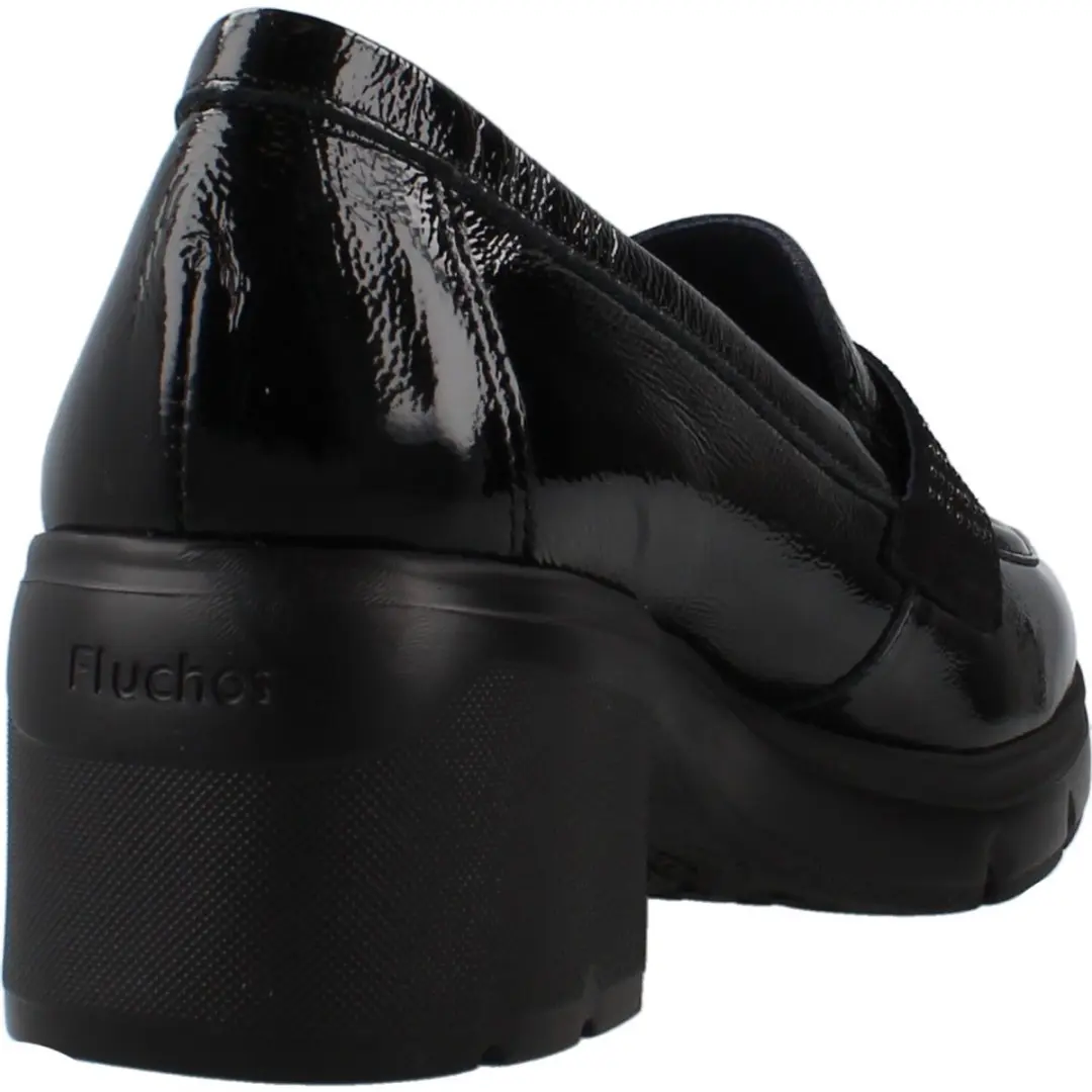 FLUCHOS F2517 NAPLACK CALF BURDEOS MULBERRY Zwart 37 EU