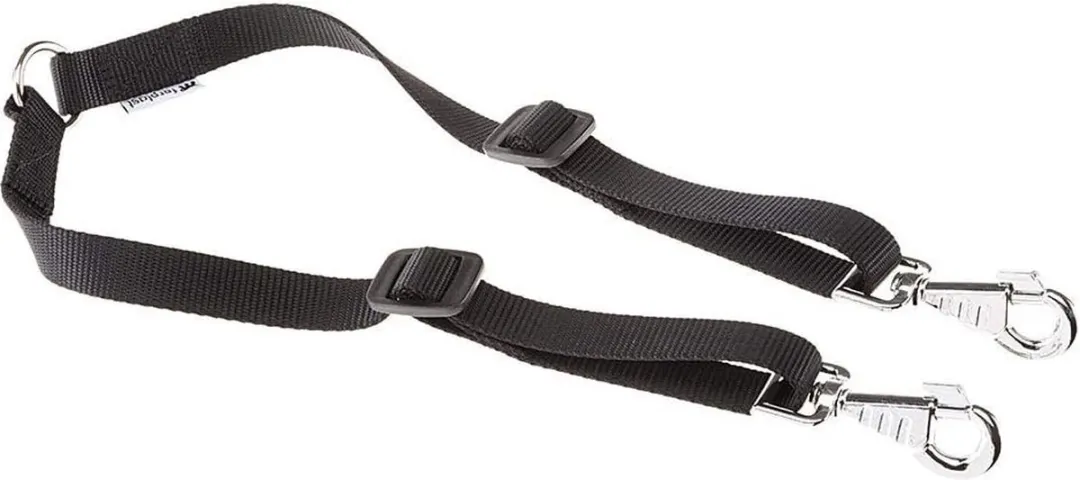 Ferplast Splitriem Twin 33-50cm Nylon - Zwart