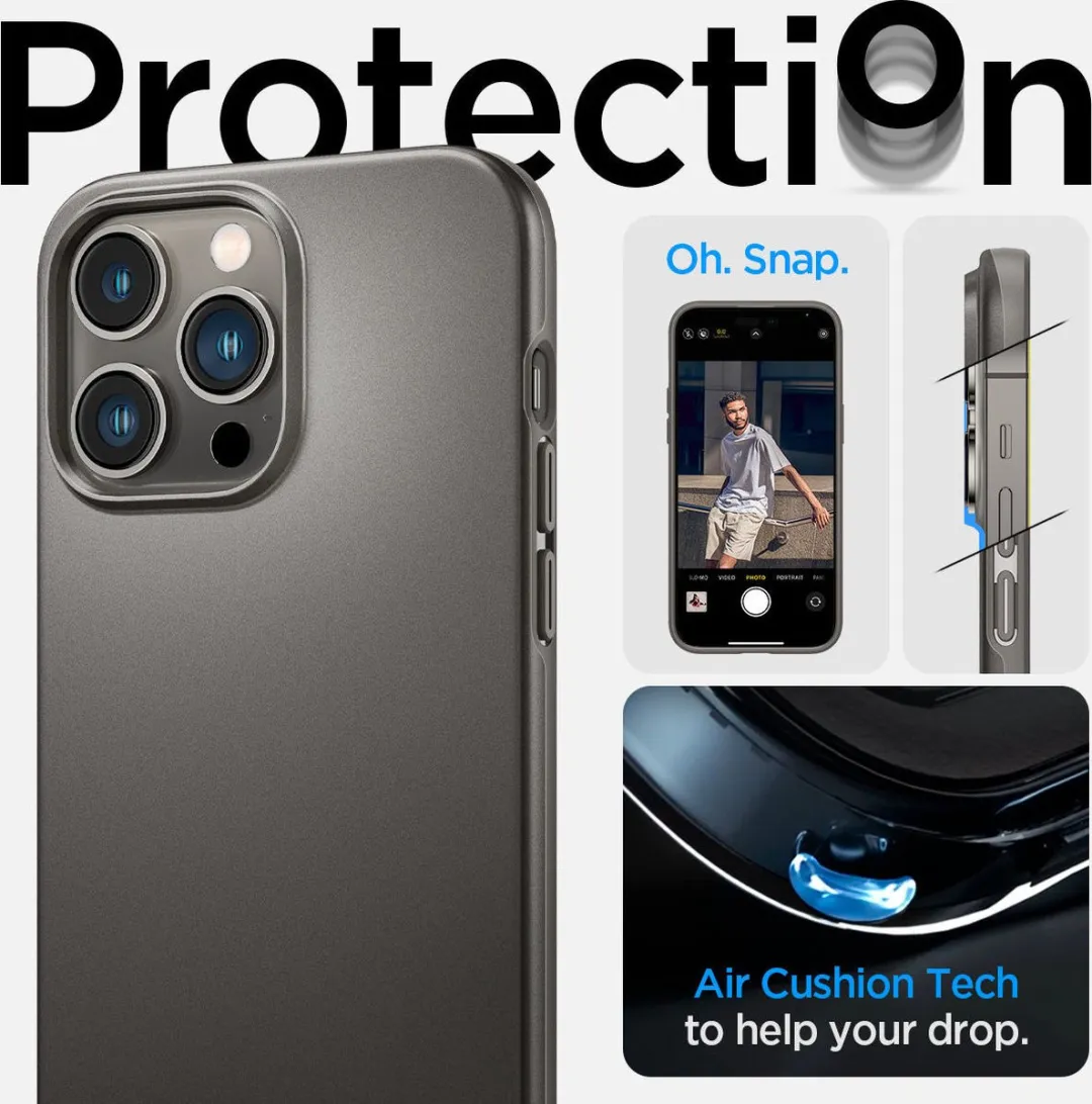 Spigen Thin Fit Hoesje ACS04767 iPhone 14 Pro Max - Grijs