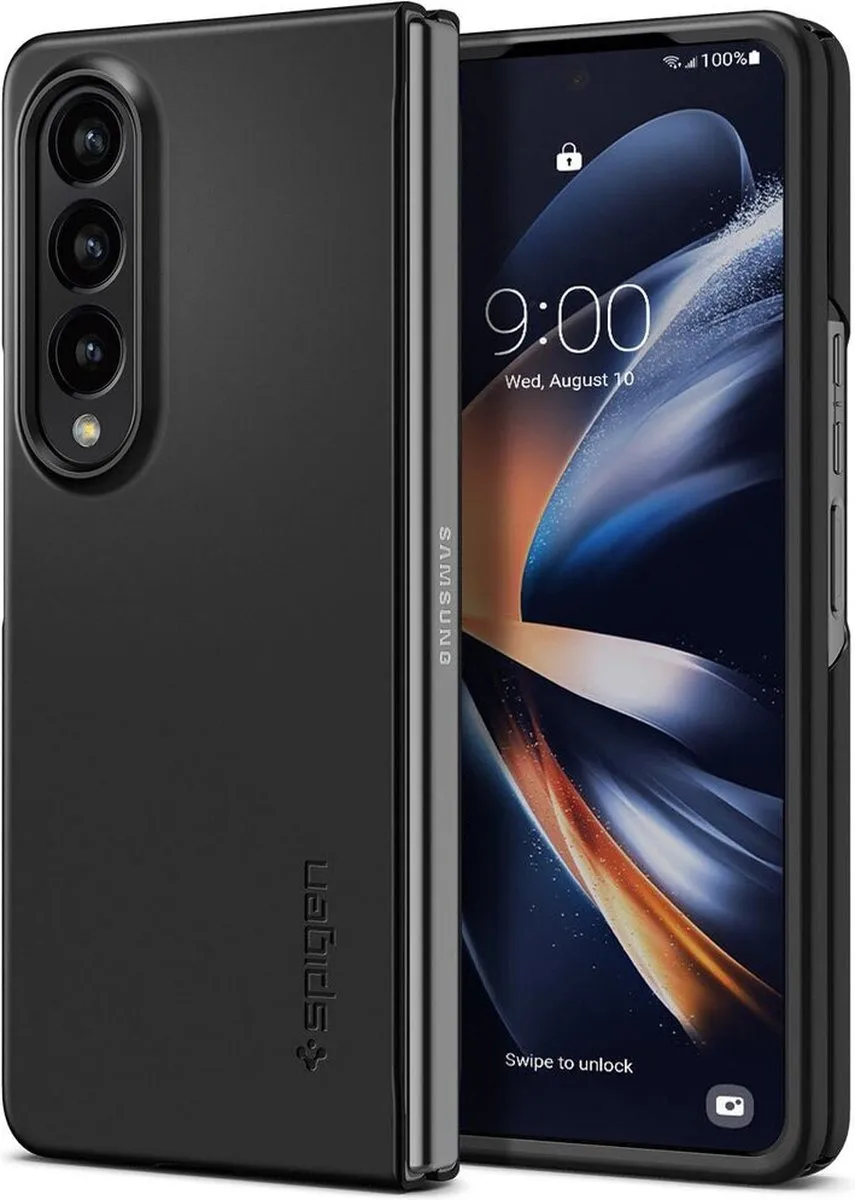 Spigen Air Skin Hoesje ACS05103 Zwart - Samsung Galaxy Z Fold 4 - afbeelding 2 van 6