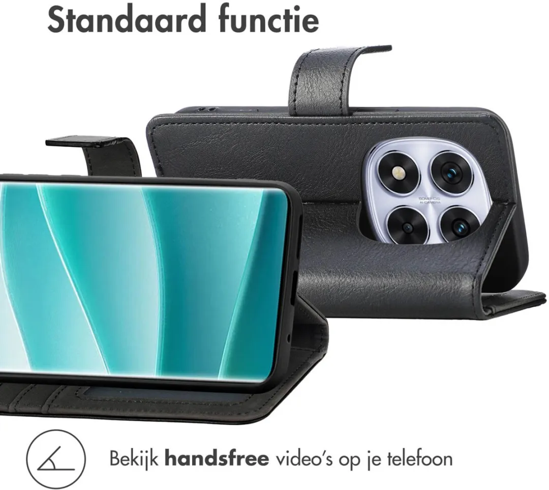 Imoshion Hoesje Xiaomi Redmi Note 14 Pro 5G - 3 Pasjes - Zwart