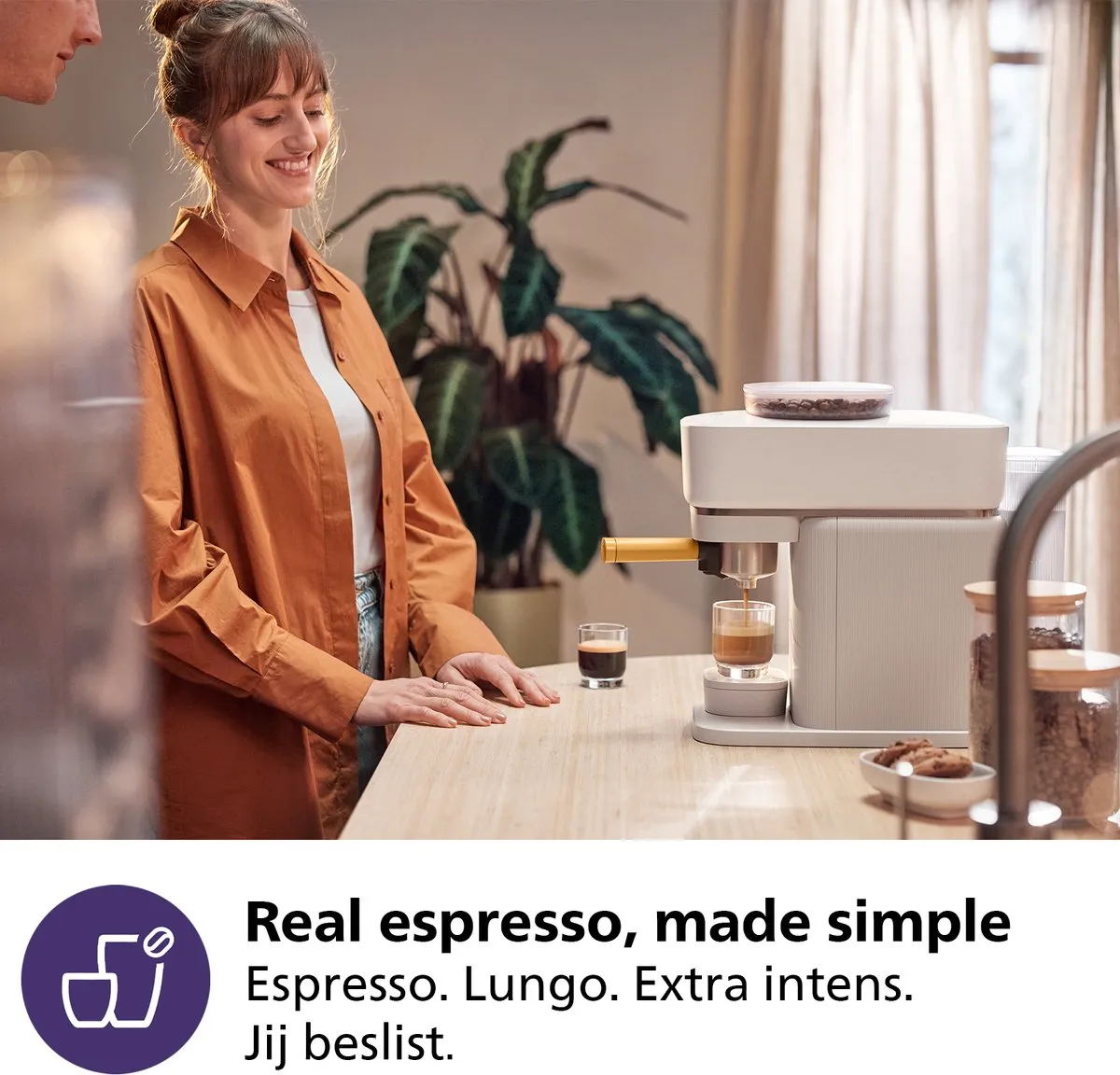Philips Baristina Melkopschuimer Bundel BAR303/00 - Wit