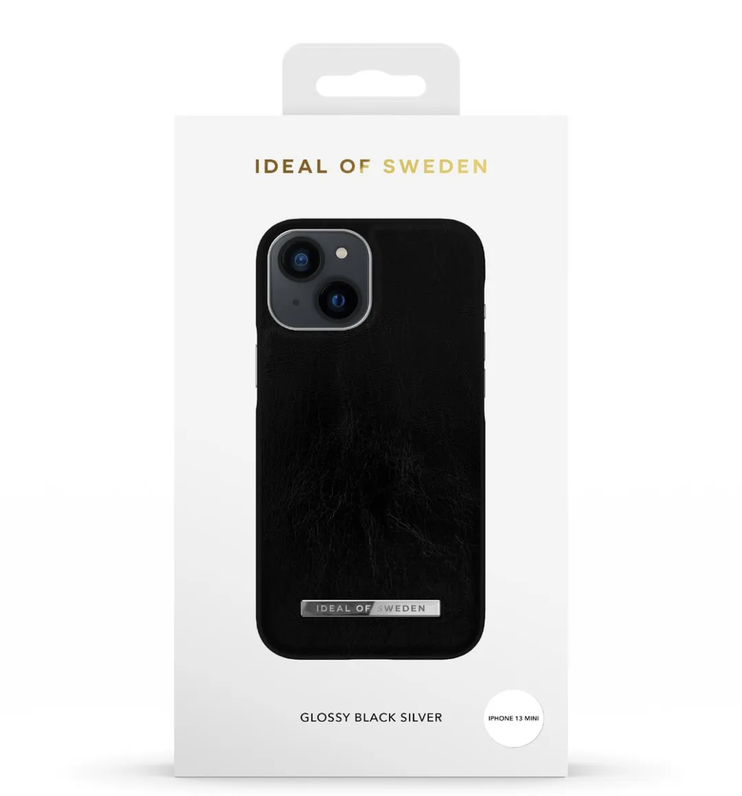 iDeal of Sweden Atelier Case iPhone 13 Mini - Glossy Black Silver - afbeelding 3 van 3