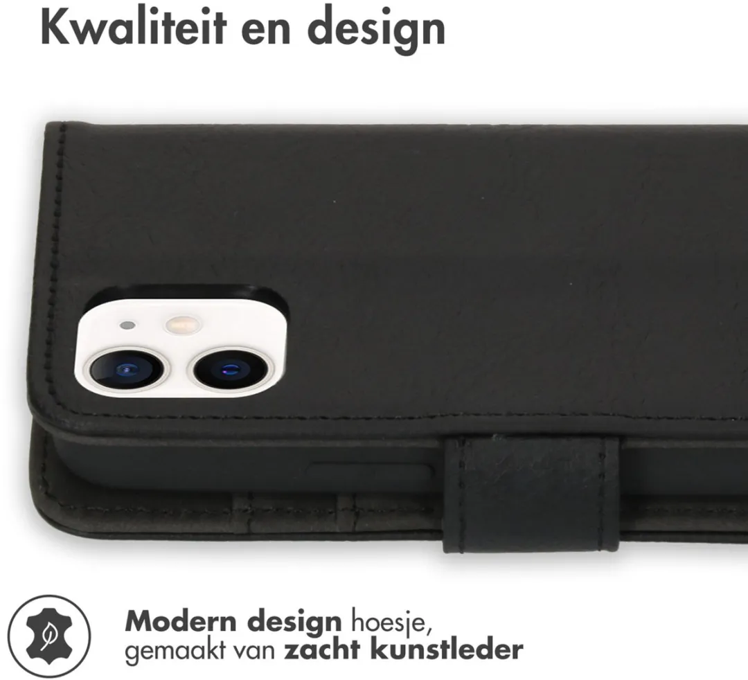 Imoshion Hoesje iPhone 12 Mini - 3 Pasjes - Zwart