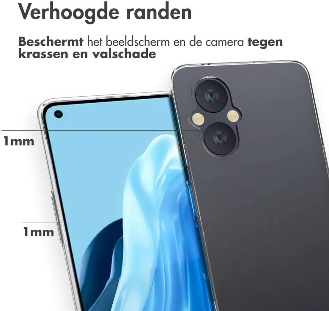 Accezz Hoesje Oppo Reno 8 Lite - Transparant
