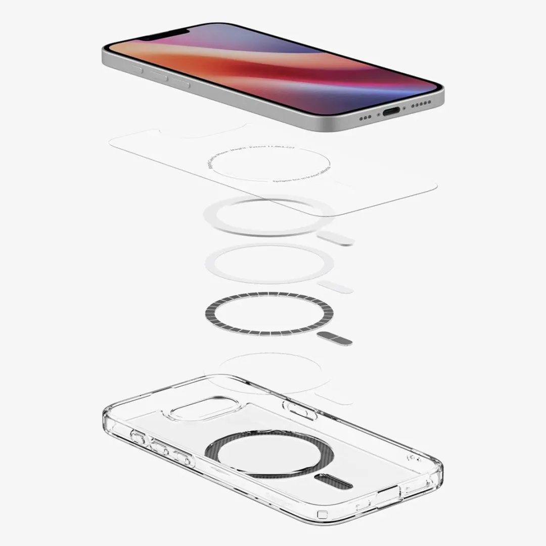 Spigen Ultra Hybrid Backcover ACS09140 - iPhone 16 - Zwart - afbeelding 6 van 6