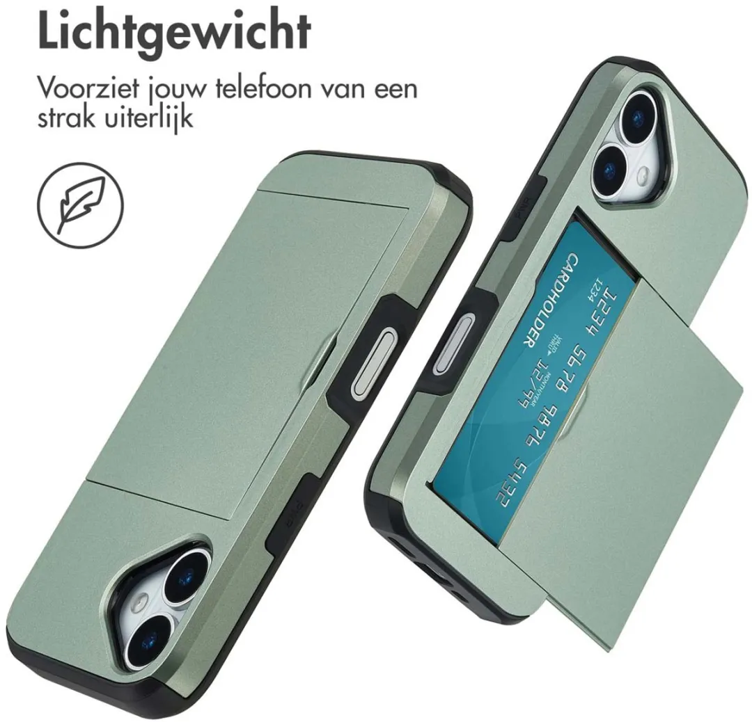 Imoshion Hoesje iPhone 17 - Groen - 2 Pasjes