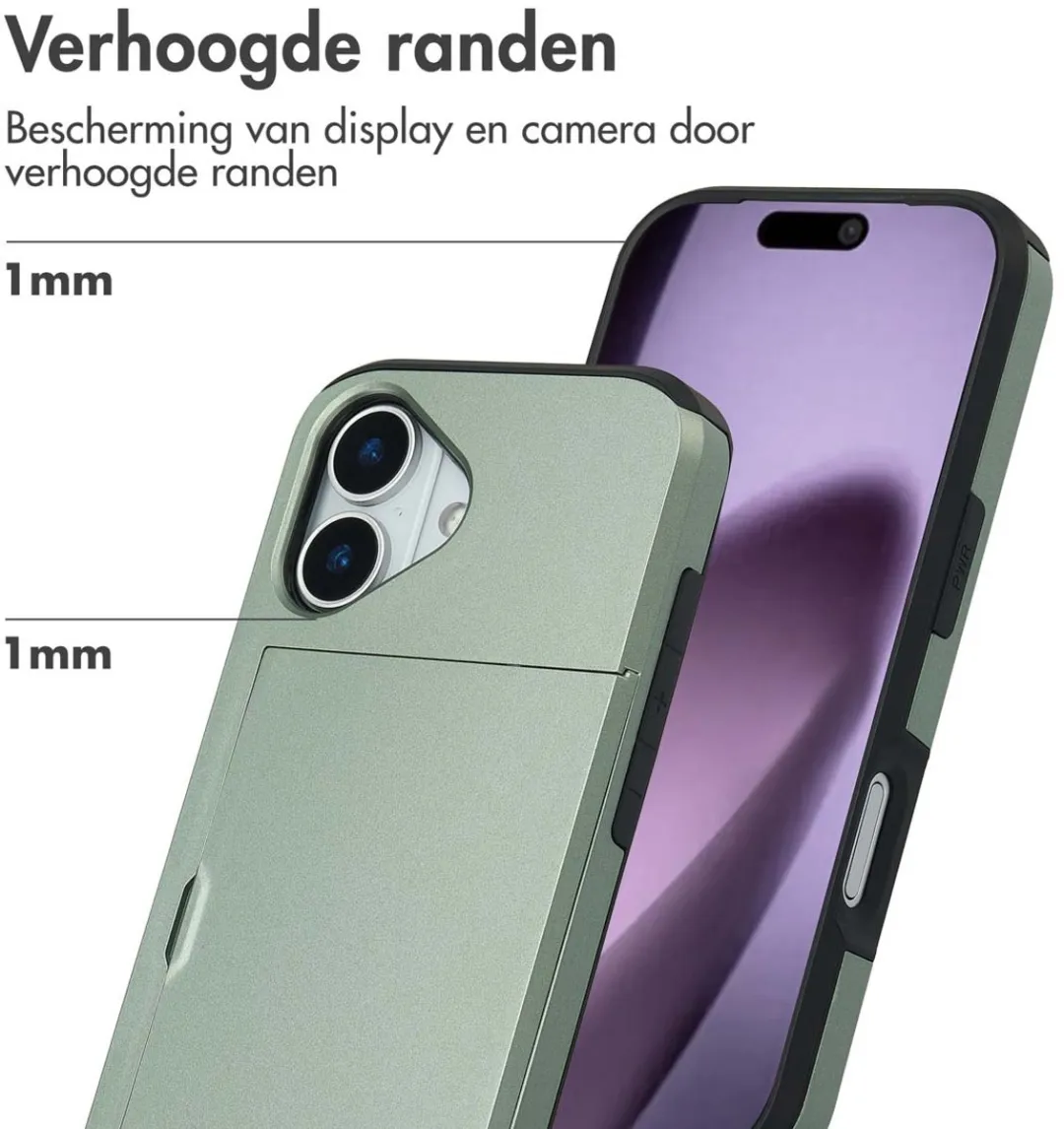 Imoshion Hoesje iPhone 17 - Groen - 2 Pasjes
