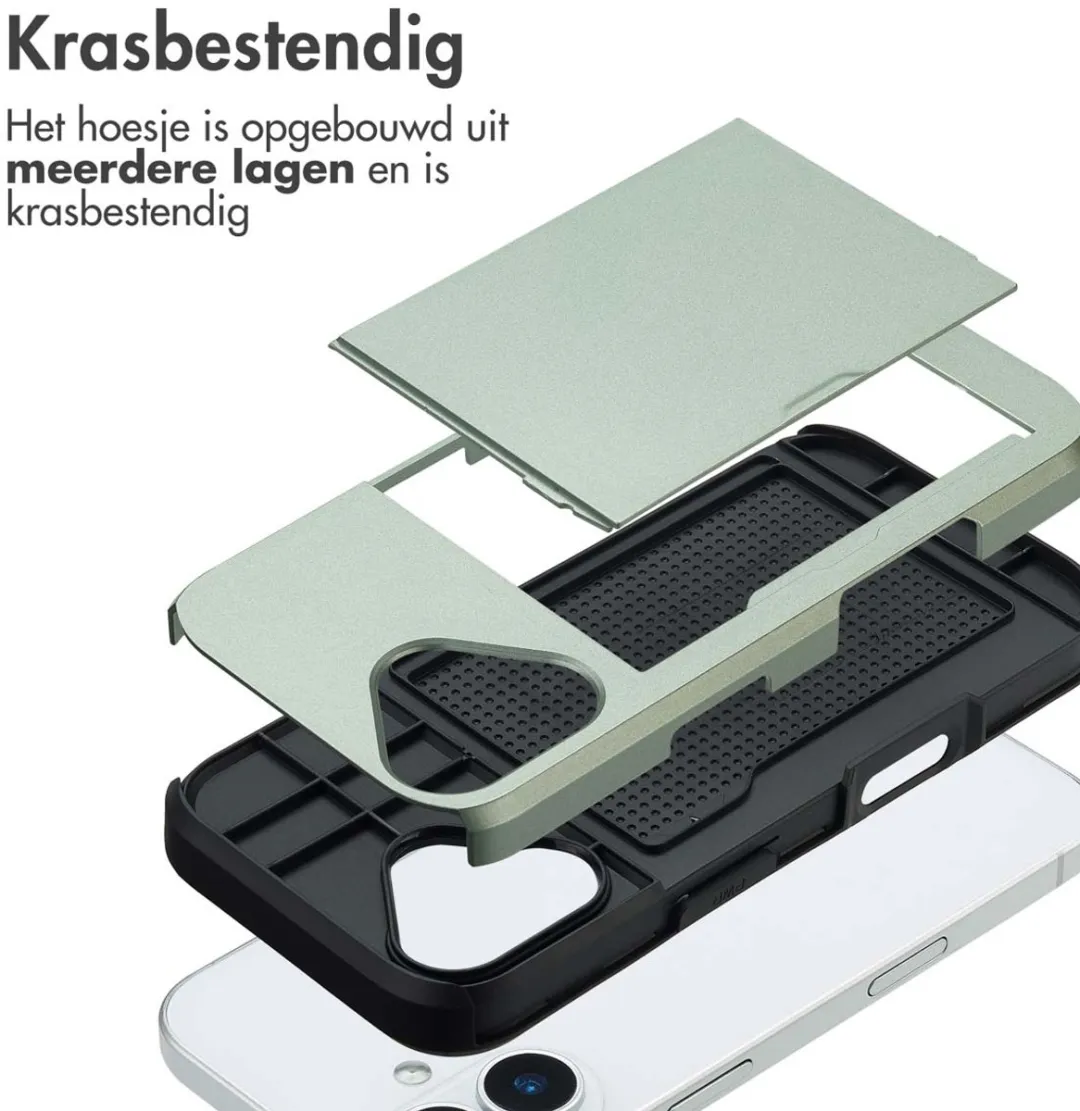 Imoshion Hoesje iPhone 17 - Groen - 2 Pasjes
