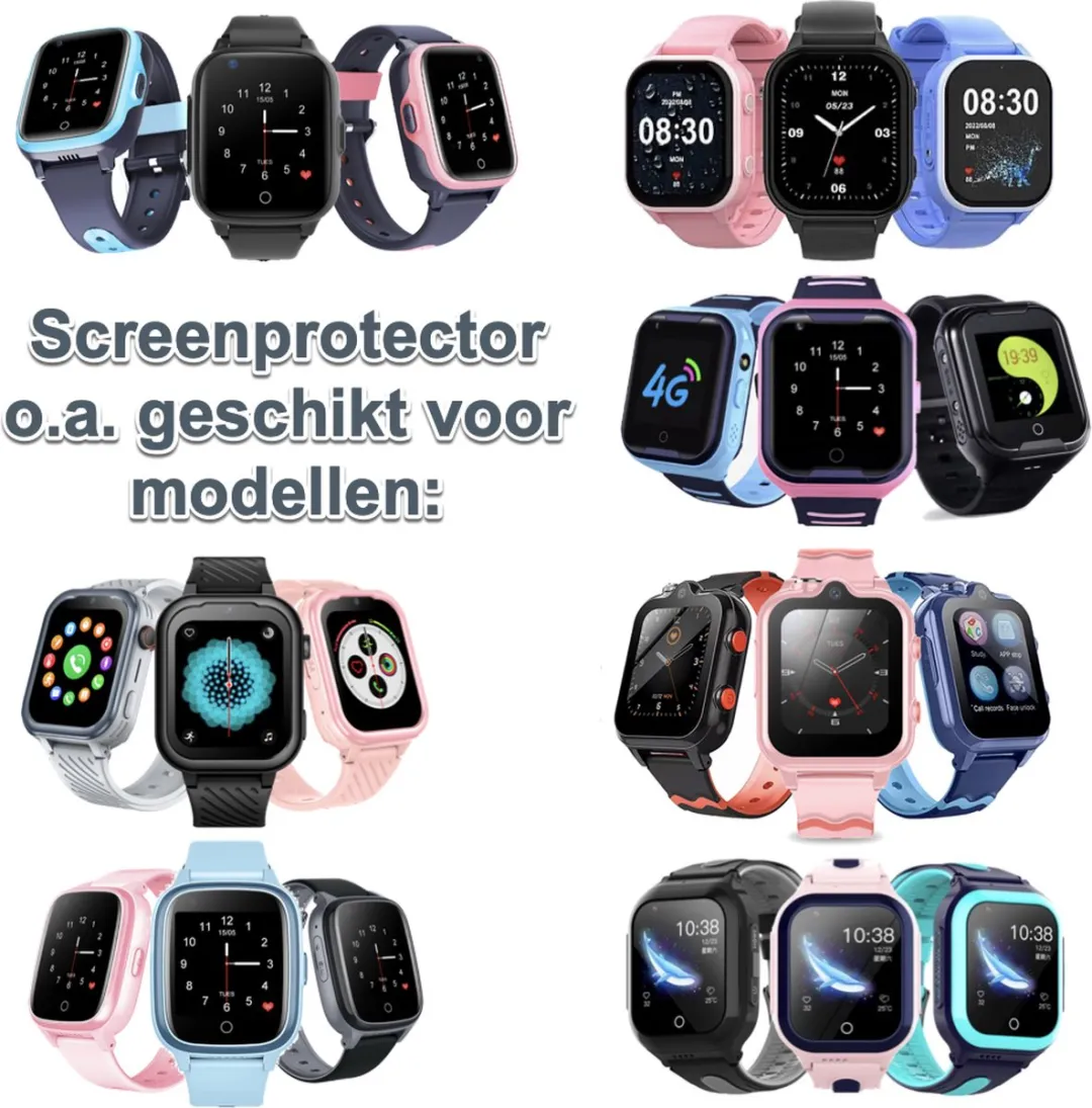 GPSHorlogeKids Screenprotector Gehard Glas 38mm - Smartwatch