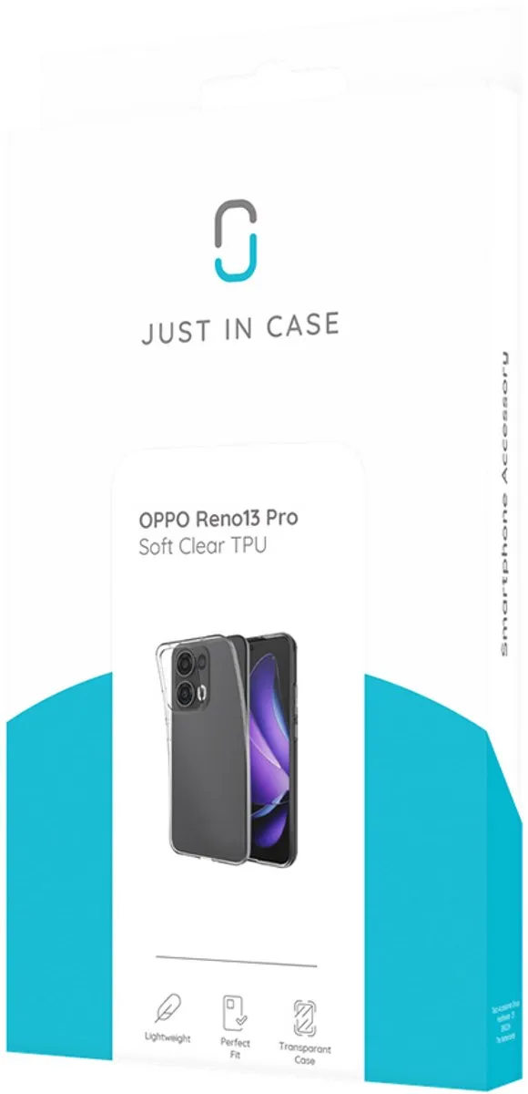Just in Case TPU Hoesje Oppo Reno13 Pro - Transparant