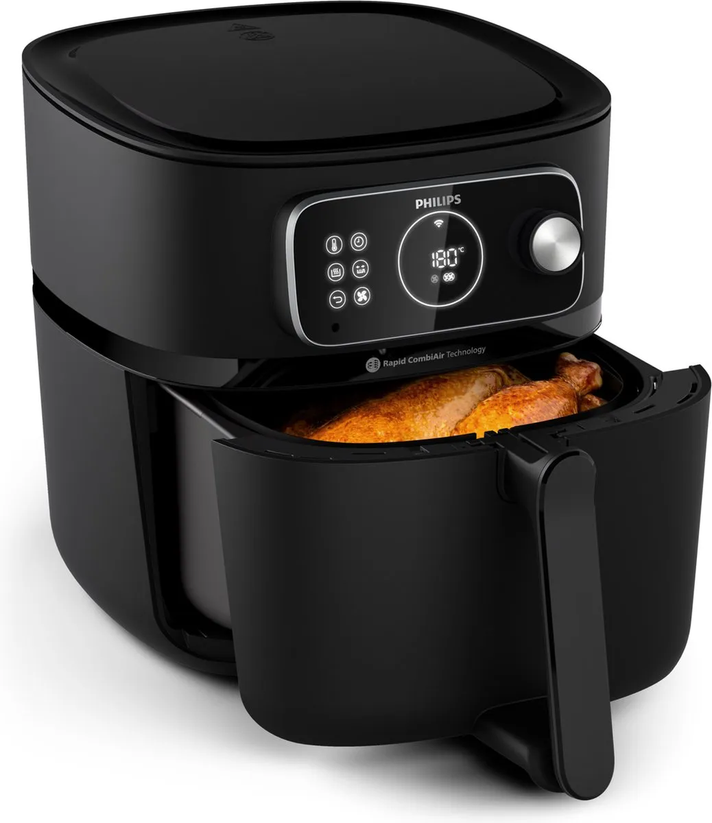 Philips 7000 series HD9876/25 friteuse Enkel 8,3 l Vrijstaand 2200 W Heteluchtfriteuse Wit