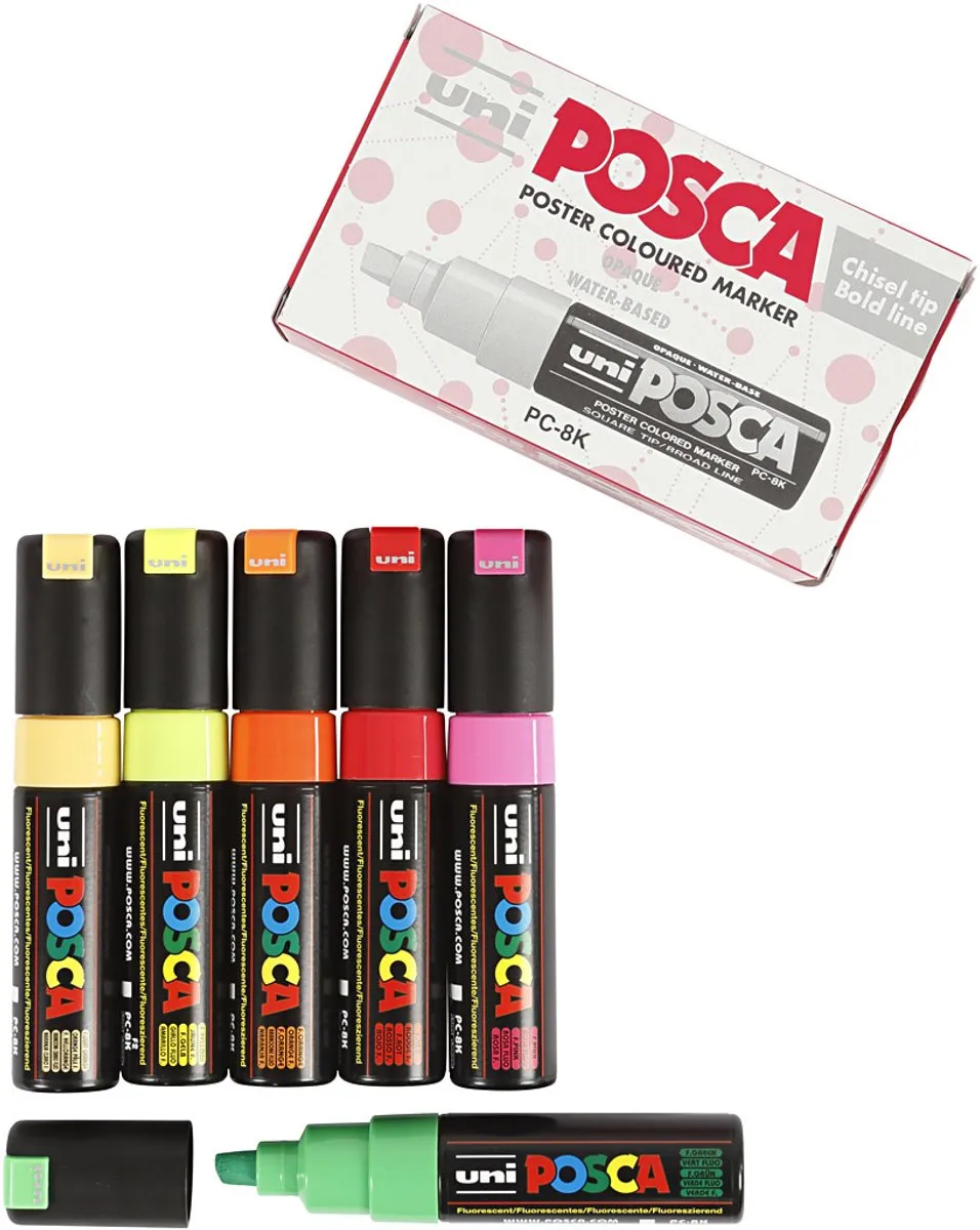 Posca PC-8K Marker 8mm - 6 Stuks