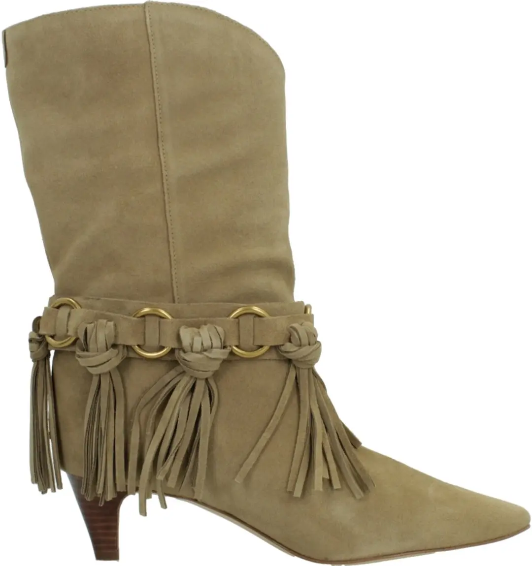 MICHAEL KORS DANIELA FRINGE BOOT Lichtbruin 40 EU