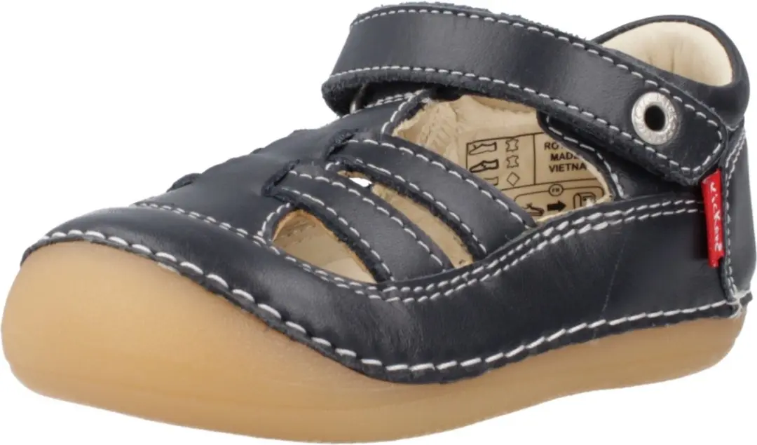 Sushy leren sportschoenen met open teen voor kinderen