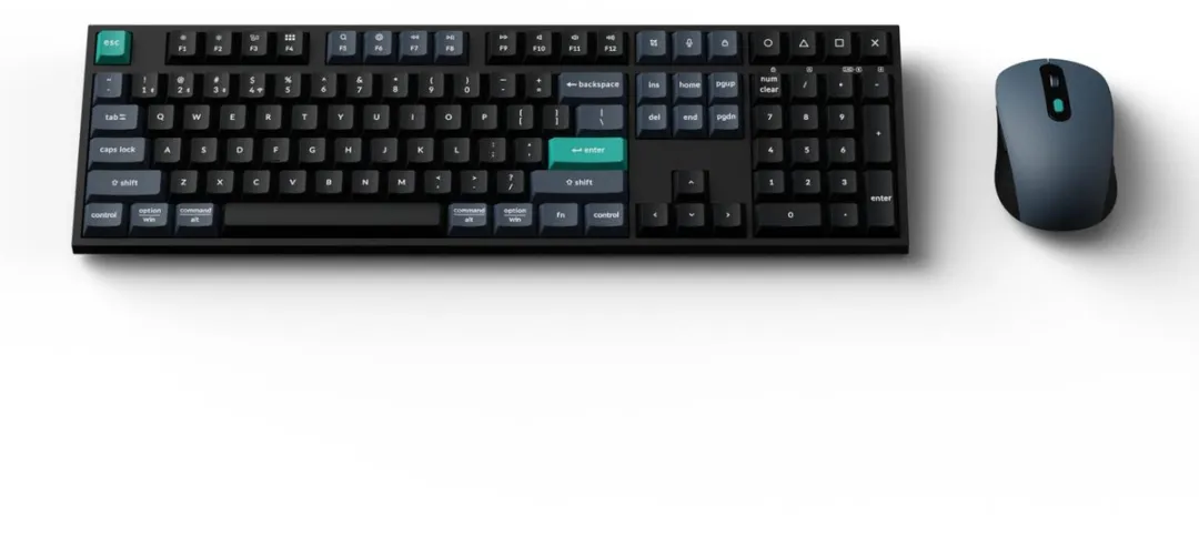 Keychron B36 BM25 Draadloos Toetsenbord & Muis Set - Zwart - afbeelding 6 van 6