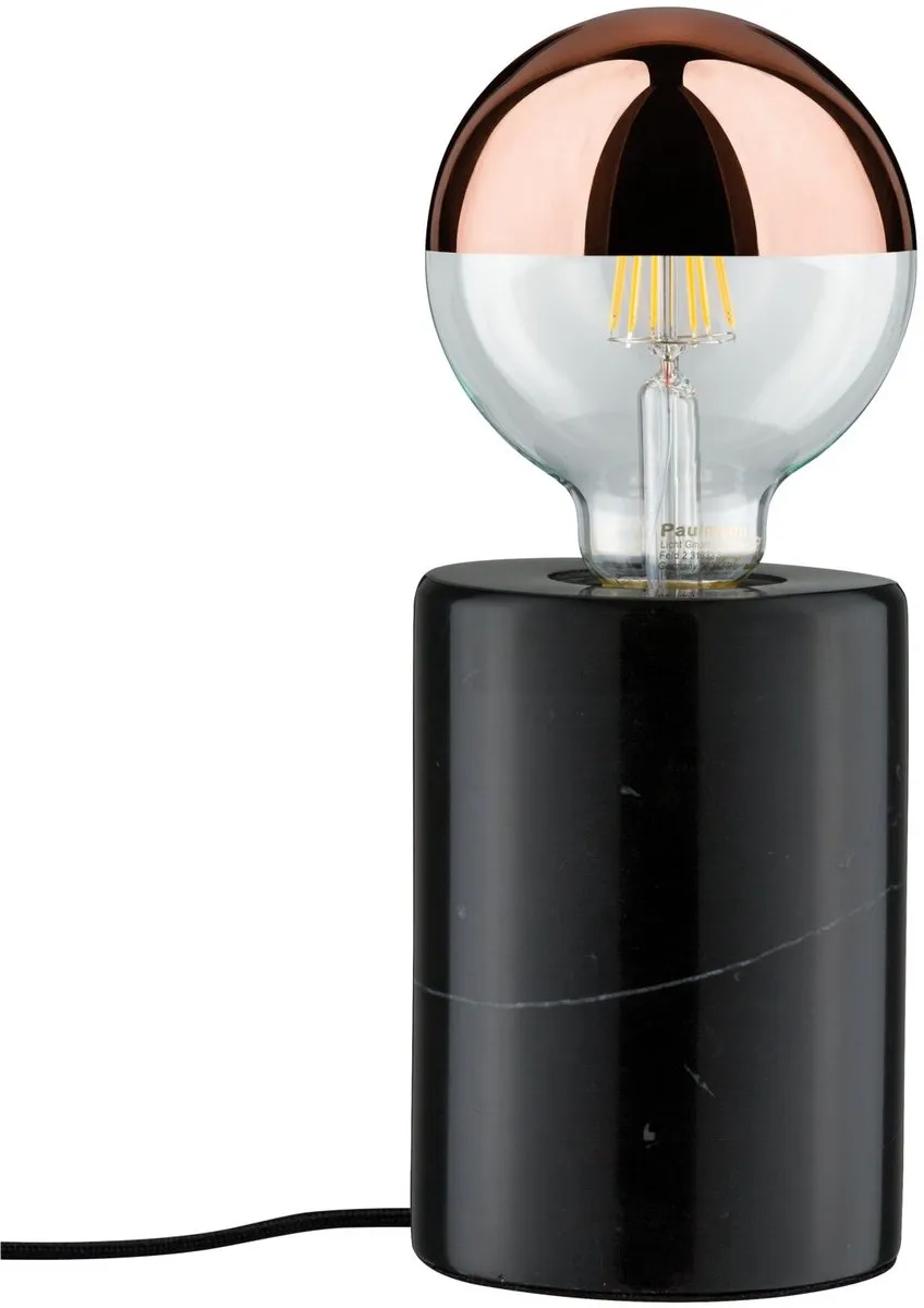 Paulmann Neordic Nordin LED Tafellamp E27 - Zwart Marmer