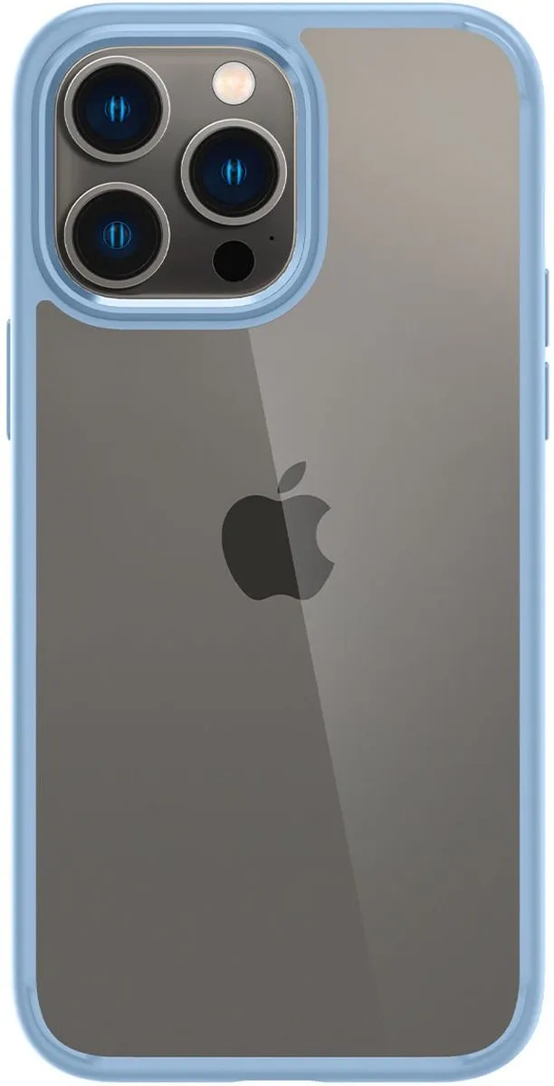 Spigen Crystal Hybrid iPhone 14 Pro Max Hoesje - Blauw - afbeelding 6 van 6