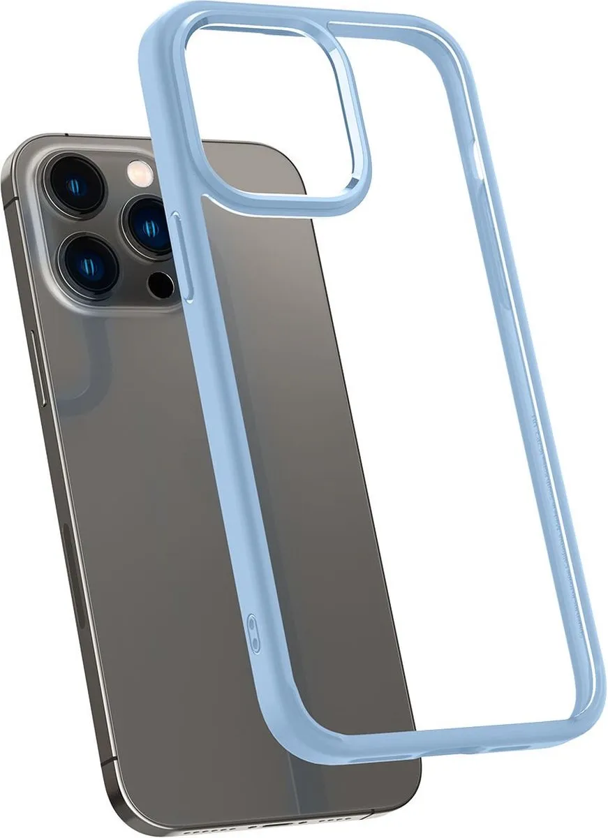 Spigen Crystal Hybrid iPhone 14 Pro Max Hoesje - Blauw