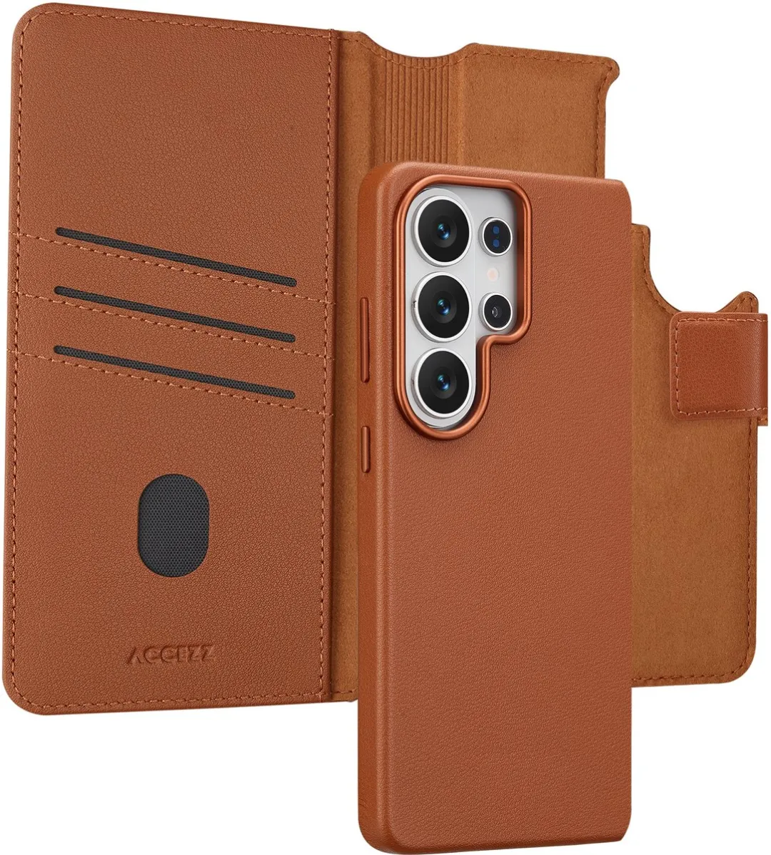 Accezz Hoesje Samsung Galaxy S26 Ultra Leather Bookcase 2-in-1