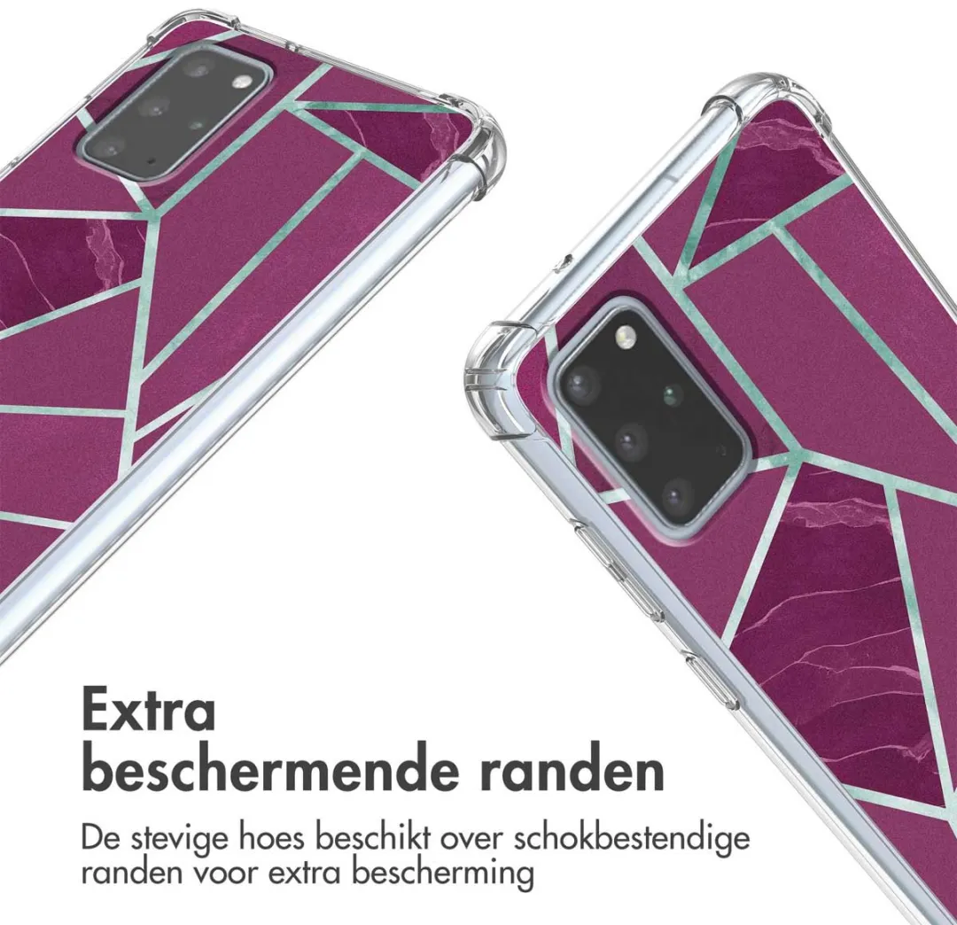imoshiion Hoesje Samsung Galaxy S20 Plus Bordeaux Graphic
