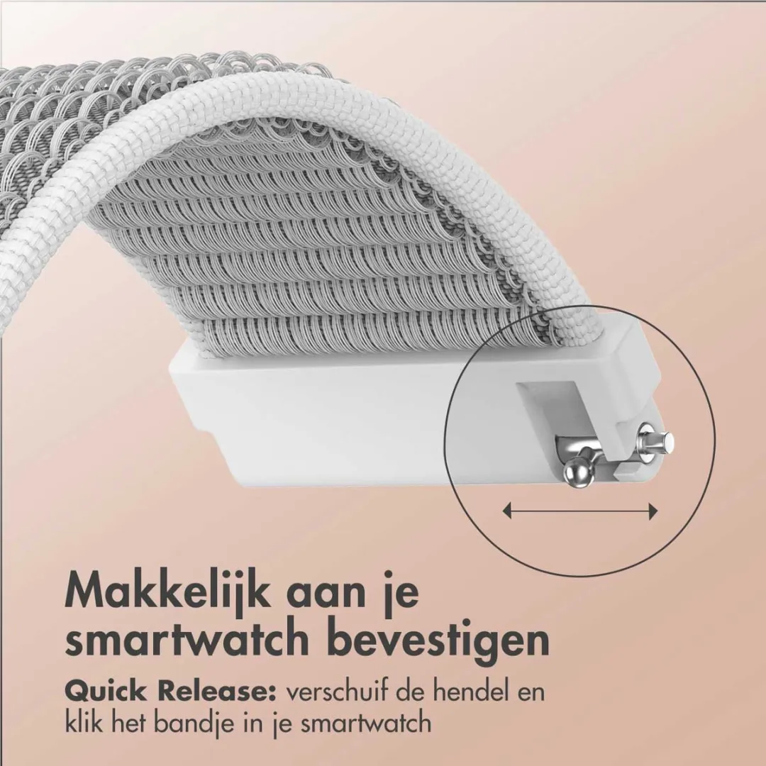 Imoshion Nylon Smartwatchband Grijs - 22mm - afbeelding 6 van 6
