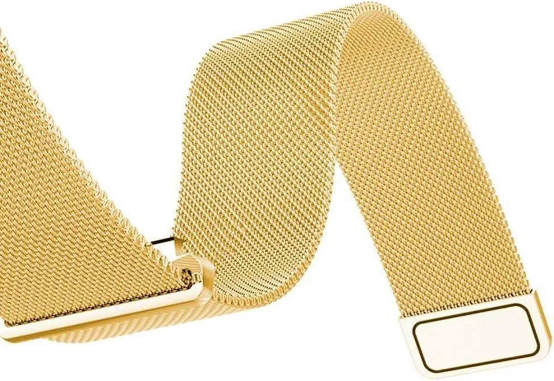 Just in Case Milanees Armband Garmin Vivoactive 4S - M/L - Goud