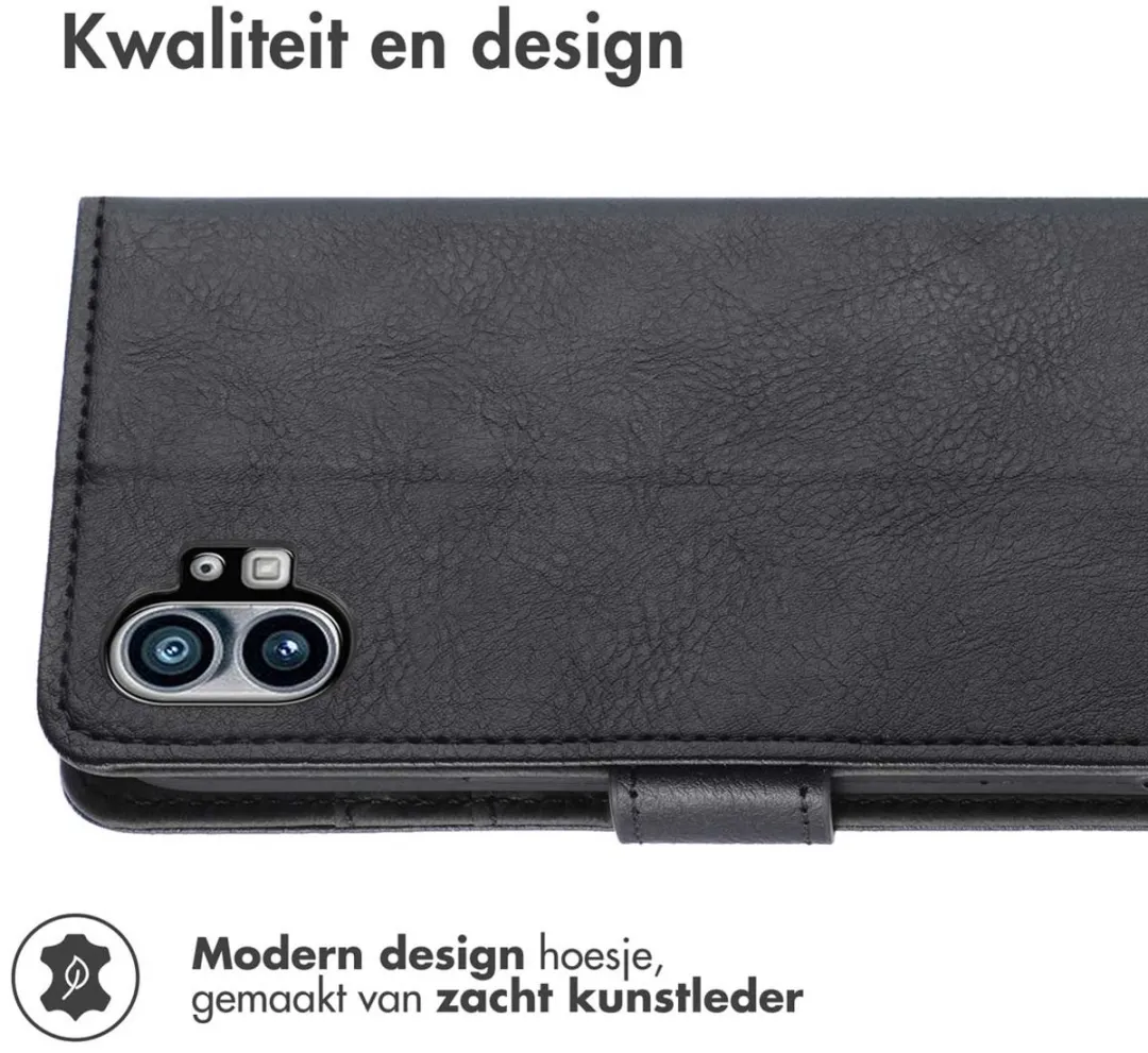 Imoshion Hoesje Nothing Phone 1 - 3 Pasjes - Zwart