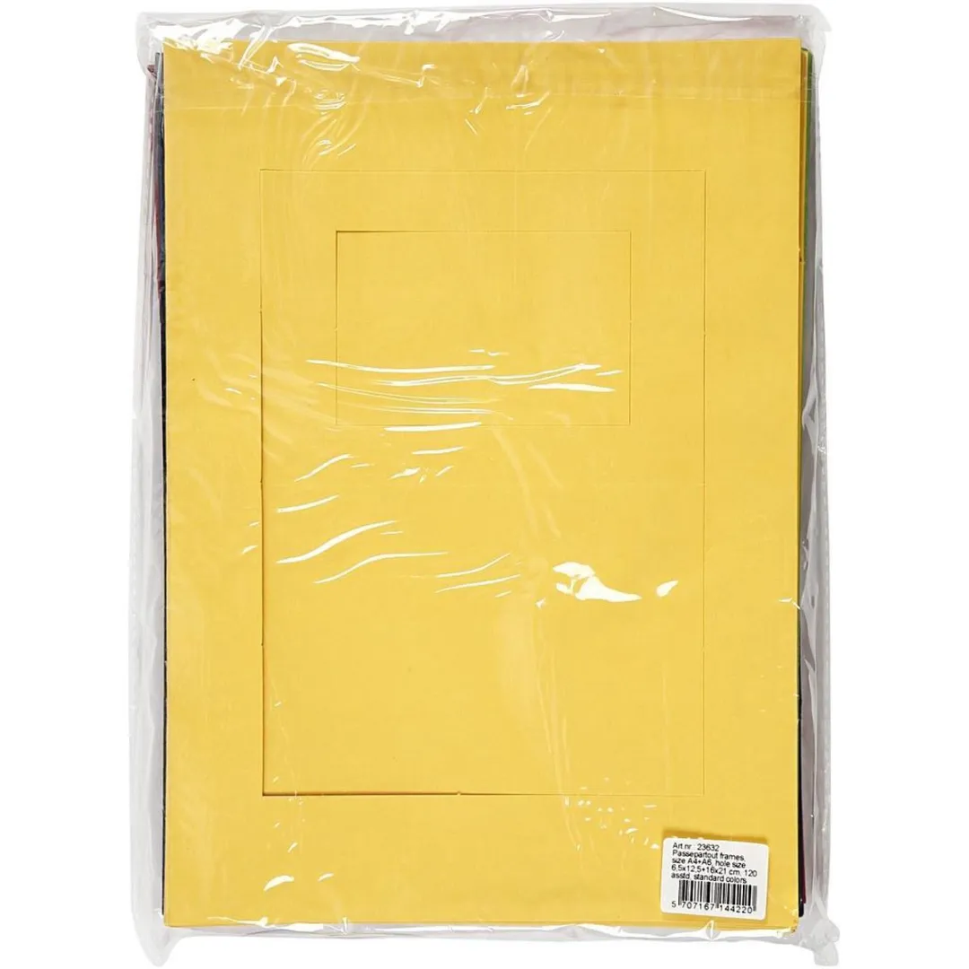 Creativ Company Creotime Passepartout Multicolor - 120 Stuks