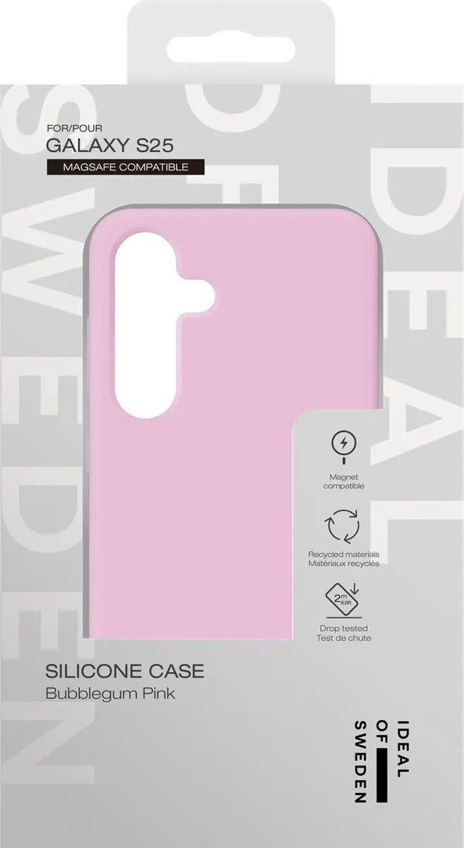 iDeal of Sweden Silicone Case MagSafe S24/S25 Bubblegum Pink