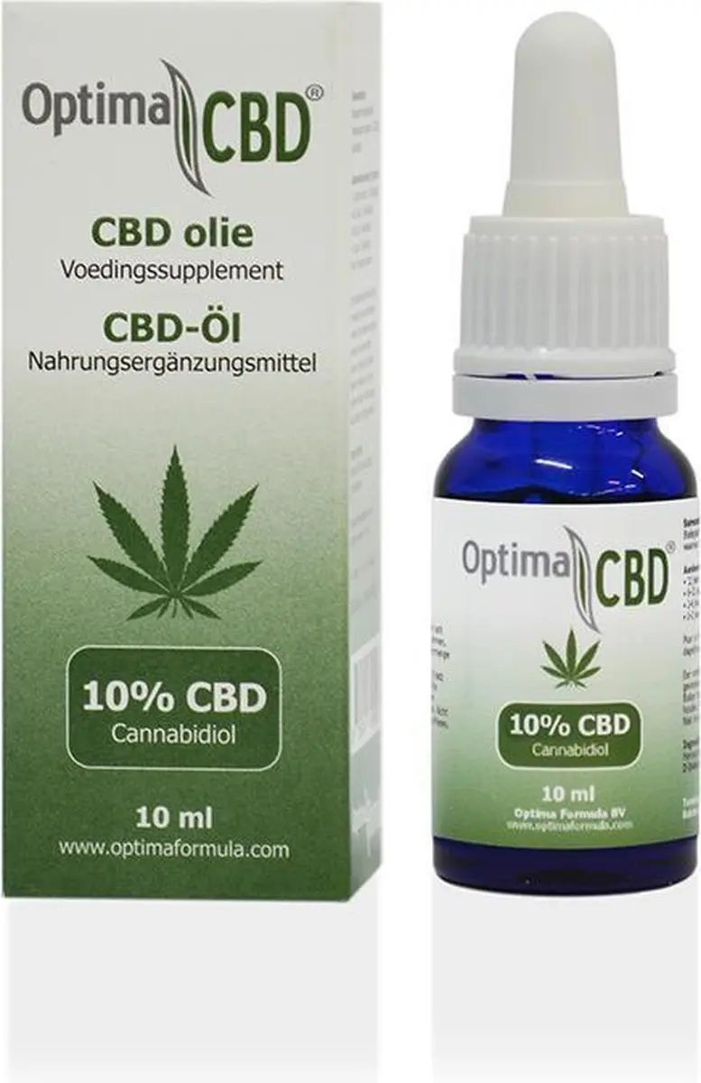 CBD olie 10% OptimaFormula 100% Zuivere CBD olie, 10ml, Cannabidiol