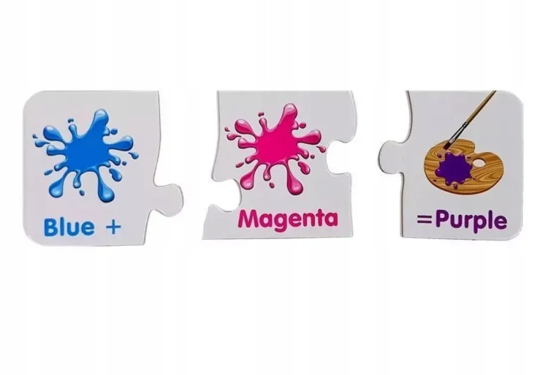 Lean Toys Educatieve Puzzel 30 Stuks - Kleuren & Engels Leren - Multicolor