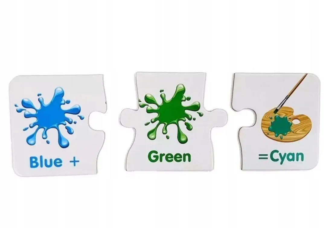 Lean Toys Educatieve Puzzel 30 Stuks - Kleuren & Engels Leren - Multicolor