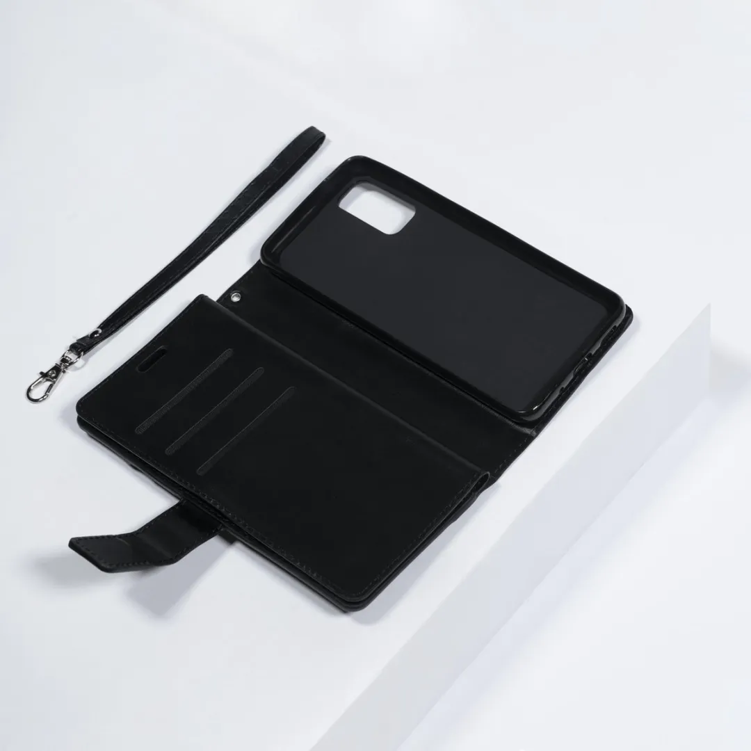 BMAX Leren Bookcase Hoesje Samsung Galaxy S20 - 10 Pashouders - Zwart