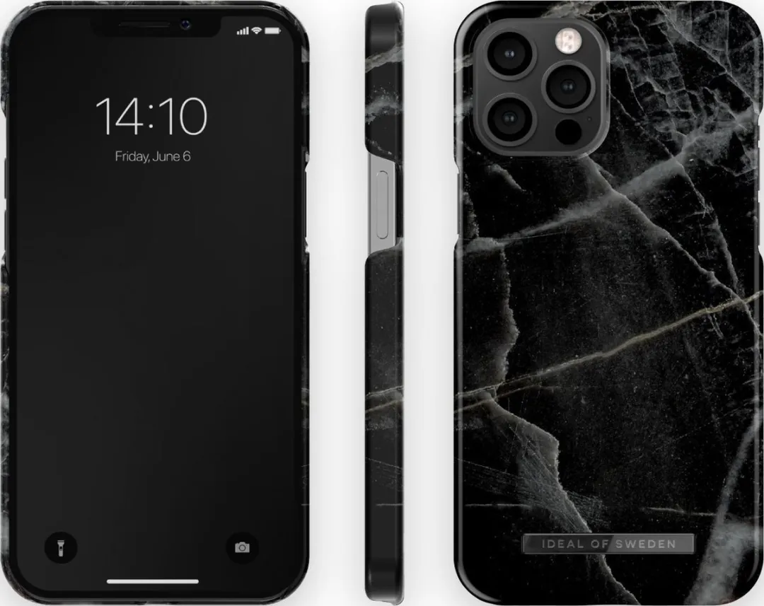 iDeal of Sweden iPhone 12 Pro Max Hoesje Black Thunder Marble - IDFCAW21-I2067-358 - afbeelding 6 van 6