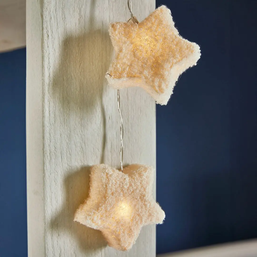 Loberon Starwhisper Lichtsnoer - 10 Sterren - Crème - afbeelding 3 van 5