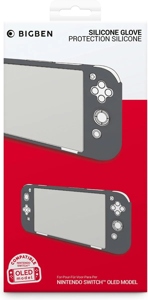 Bigben Siliconen Beschermhoes Nintendo Switch OLED - Grijs