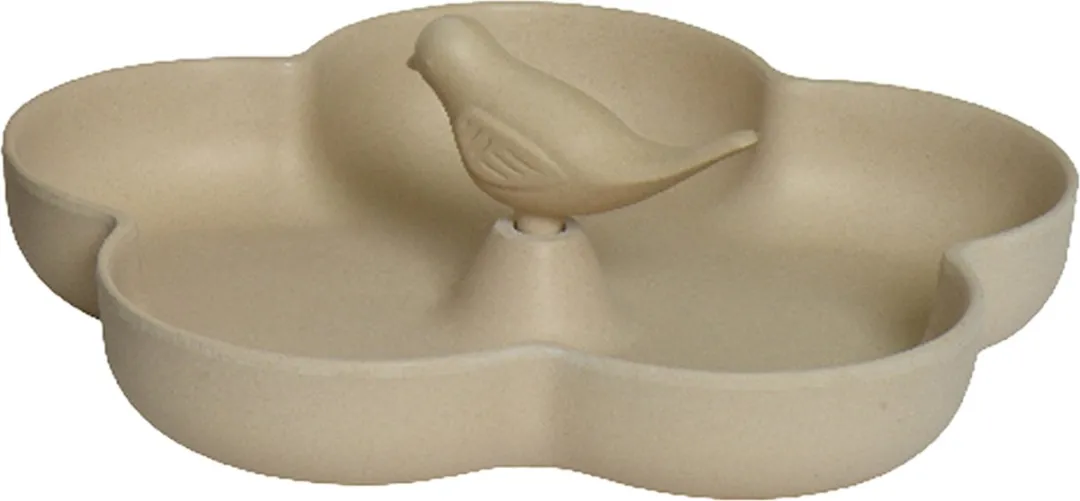 Decoris Vogel Voedersilo met Vogelbad - Beige
