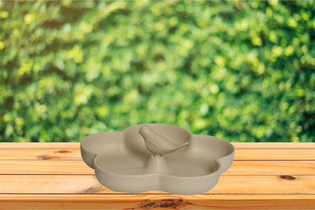 Decoris Vogel Voedersilo met Vogelbad - Beige