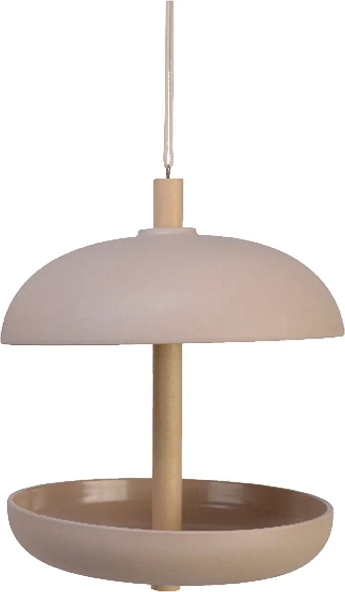 Decoris Vogel Voedersilo met Vogelbad - Beige