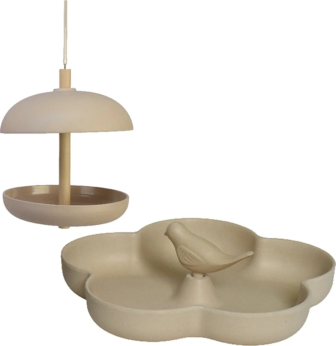 Decoris Vogel Voedersilo met Vogelbad