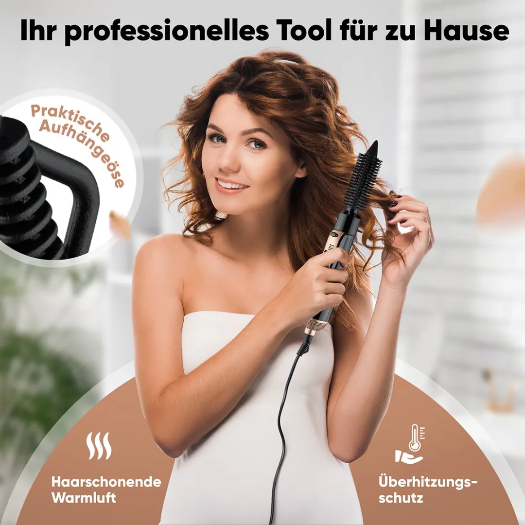 Bomann HAS 6077 CB Heteluchtborstel 800W - 3in1 Multistyler